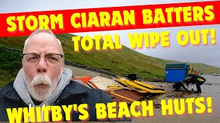 STORM CIARAN BATTERS WHITBYS SEA FRONT PLUS A HIDDEN WRIST BAND [upl. by Machute]