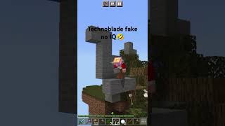 technoblade fake 😂 MCzone Sky wars [upl. by Francesca]