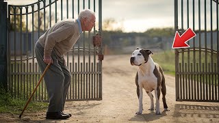 Señor con ALZHEIMER abre el portón a un PITBULL callejero Y LO QUE HIZO EL PERRO DEJÓ A TODOS [upl. by Brooks284]