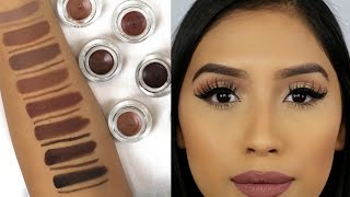 Colourpop Brow Pencil amp Brow Colour ReviewDemoSwatches COMPARISON [upl. by Irvin]