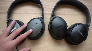 Bose QC35 II vs Bose QC25 comparison review [upl. by Servais]