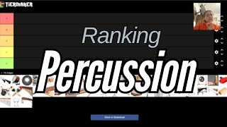 Ranking percussion instruments [upl. by Ragucci]