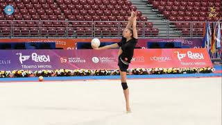 Alexandra Soldatova Ball Training World Cup Sofia 2019 [upl. by Adnert]