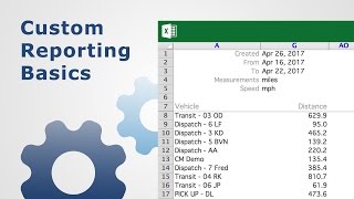 Custom Reporting Basics  Fleet Management [upl. by Canning882]