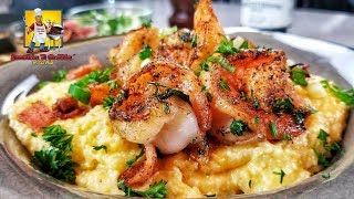 Shrimp and Grits  Shrimp and Grits Recipe [upl. by Aikemat652]