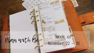 PLAN WITH ME  Week of November 22  28  Personal Rings tiffanysplans planwithme [upl. by Pate938]