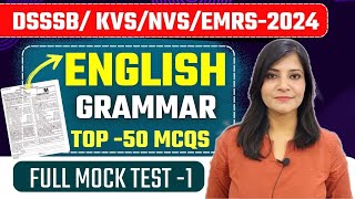 DSSSB EMRS NVS KVS CTET2024 vacancyEnglish Grammar preparation general English dsssbemrs kvs [upl. by Anderer]