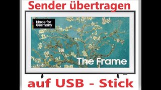 Samsung TV SenderProgramme auf USBStick übertragenexportieren und importieren [upl. by Trevlac182]