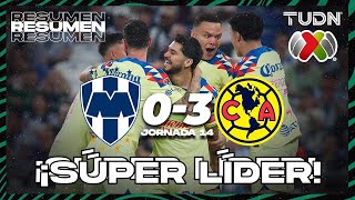 Resumen y goles  Monterrey 03 América  AP2023J14  Liga Mx  TUDN [upl. by Thia700]