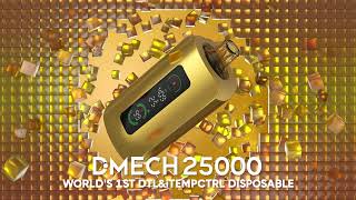 Dmech 25000 Worlds 1st DTL amp TEMPCTRL Disposable Vape  Powered By Vapmod [upl. by Brodie]