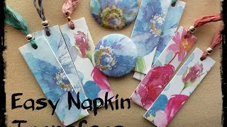 Easy Napkin Transfers for Polymer Clay [upl. by Doniv]