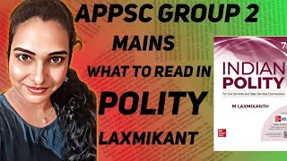 APPSC Group 2 Mains కి LAXMIKANT polity book లో ఏ chapters చదవాలి ll Ankithas arena ll Ankitha [upl. by Eichman411]