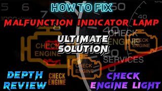 How To Fix Malfunction Indicator Lamp  Most Common Reasons Your Check Engine Light Is On [upl. by Josi]