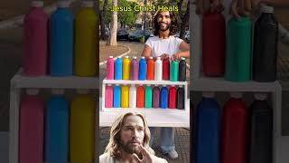 Jesus Organizes Colors Through Miraculous Bottles jesuschristheals jesus god [upl. by Etireuqram898]