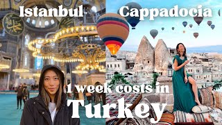 How to Travel Turkey on a 2500 Budget  1 week Itinerary Istanbul Cappadocia Hot Air Balloon [upl. by Sylera]