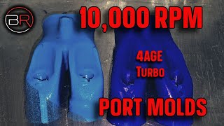 10000 RPM 4AGE Port Molds and porting portingpolish 4age [upl. by Aramois]