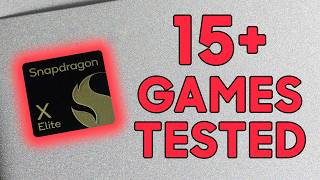 Games amp apps tested Snapdragon X Elite X1E78100 live reaction testing [upl. by Kcirddehs777]