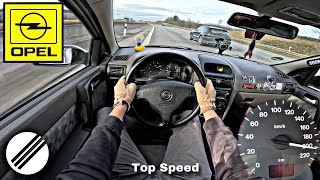 2001 OPEL ASTRA G CC 16 TOP SPEED DRIVE ON GERMAN AUTOBAHN 🏎 [upl. by Greenlee704]