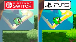 Gimmick 2 PS5 vs Nintendo Switch Graphics Comparison [upl. by Gilson]