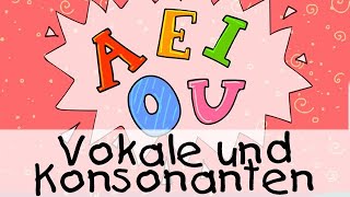 🔠 Vokale und Konsonanten  Kinderlieder zum Lernen [upl. by Dorkas]