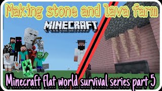 Minecraft flat world survival series  UNSTOPPABLE GAMERZ  PART 5 [upl. by Terese]