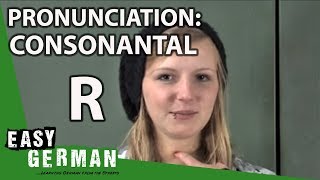 Visual Guide to German Pronunciation  Consonantal R [upl. by Ellene814]