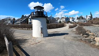 Marginal Way and Ogunquit Beach Maine Walk in 4K [upl. by Aihsemak]