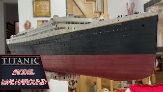 TITANIC CARDBOARD MODEL  1100 Scale  WALKAROUND 2023 UPDATE [upl. by Acinat]