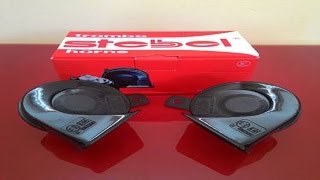 Stebel trombe tm802 Horn Installation And Sound Comparison On 2004 Toyota corolla [upl. by Kielty299]