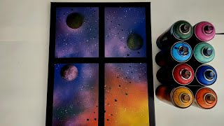 looking through the window  spray paint art [upl. by Adaynek]