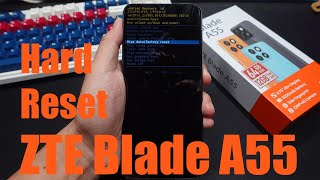 How To Hard Reset ZTE Blade A55 [upl. by Dolloff]