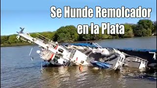 Remolcador se hunde en el canal de acceso al Puerto de la Plata Los detalles del naufragio [upl. by Hguh283]