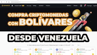 💰 Cómo COMPRAR CRIPTOMONEDAS con BOLÍVARES Bs S 💸  Binance P2P Venezuela 🇻🇪 [upl. by Becca967]