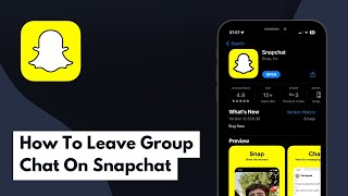 How To Leave Group Chat On Snapchat Full Guide [upl. by Ynagoham]