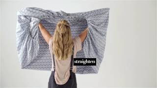 How To Fold A Fitted Sheet  Linen House [upl. by Sena]