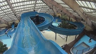 Aquaglisse Water Slide at Aquaboulevard [upl. by Yeta294]