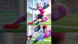 The princesses becomes a soccer keeper ❤️ princess disney shorts [upl. by Carver]