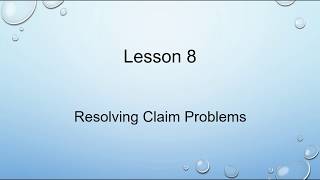 Resolving Claim Problems [upl. by Barnett]