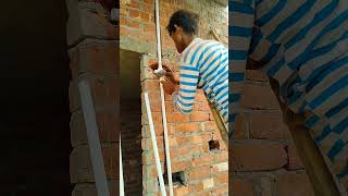 Pipe fitting work construction plumbing electricalengineering plumbingfittings electric funny [upl. by Freida]