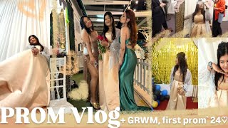 My PROM NIGHT 24   grwm  Vlog [upl. by Fillander722]