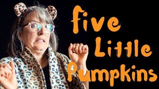 Learn How to Sign a Halloween Story Five Little Pumpkins [upl. by Rratsal]