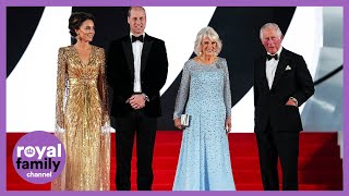 Royals Attend Glamorous No Time To Die Bond Premiere [upl. by Shauna]