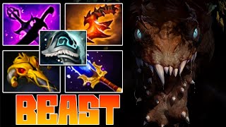 Primal Beast Dota 2 Mid Build Carry Guide Item Pro Gameplay 733 [upl. by Evars512]