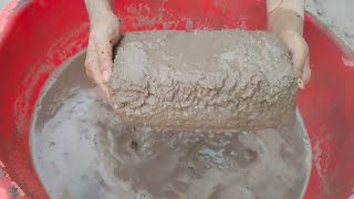 soft crunchy huge blocks crumbing in water tub 🤤🤤 [upl. by Halona433]