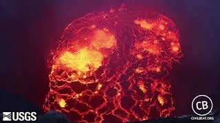 Video Inside Halemaumau Lava Lake Dropped 240 Yards [upl. by Alix]