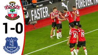 Southampton vs Everton 10 Adam Armstrong Goal All Goals and Extended Highlights [upl. by Idihsar489]