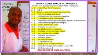 Proposiciones simples y compuestas [upl. by Christensen]