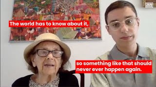 Holocaust survivor Lily Ebert uses TikTok to talk about Auschwitz [upl. by Roger]