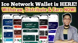 Ice Network Wallet Coming Soon Project Distribution Withdrawal amp Mainnet Details [upl. by Nnylatsyrk]