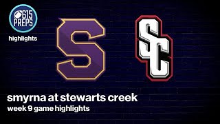 TSSAA Football Highlights Stewarts Creek 21 Smyrna 0 [upl. by Uzziel]